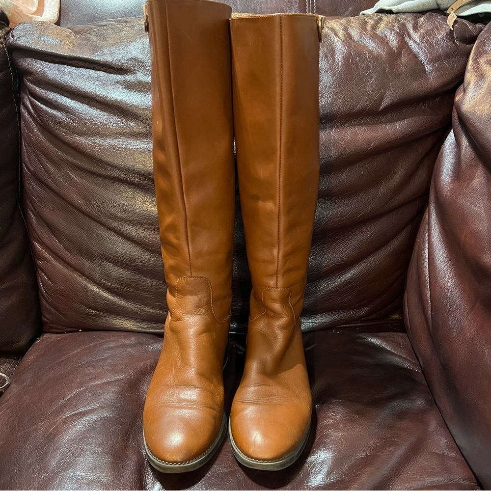 Tory Burch Sidney Leather Knee High Boots size 7 M - Picture 2 of 8